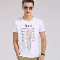 斯比克斯2014夏新款时尚卡通男士圆领短袖棉T恤衫 C.SPX3391 白色 165/85