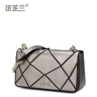 纽芝兰(nucelle) 2014年新款女包印象毕加索系列撞色拼接链条包 504 香槟色