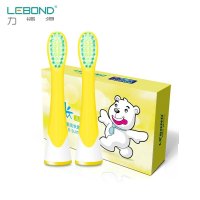 力博得（Lebond）声波电动牙刷儿童成长刷头2支装（黄色）