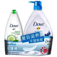 多芬浴乳夏日滢润720ml+清透水润190ml