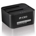 IT-CEO V12OTB USB3.0 2.5寸&3.5寸SATA硬盘底座带一键备份功能 黑色