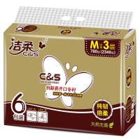 洁柔CNS抽取式纸面巾130抽*6
