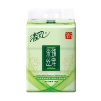 清风 茶臻丝宠3层130抽3包抽取式面纸（中规格）