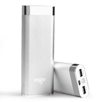 aigoL160 银色 16000mAh 正品移动电源/充电宝 手机平板通用