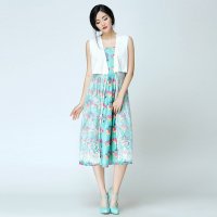 蕾丝长马甲 114218068 白色 66