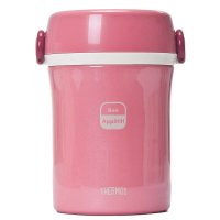 膳魔师高真空保温便当盒/饭盒/宝宝辅食盒/辅喂用品/孕妈妈便当盒/附赠便携筷子/温馨粉色 JBC-800 P