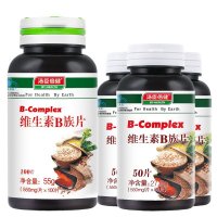汤臣倍健(BY-HEALTH) 维生素B族片550mg/片*100片+维生素B族50粒*2瓶