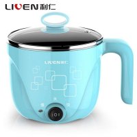利仁（Liven）HG-X1000 电火锅 多功能电热杯学生宿舍电煮锅迷你煮面锅 蓝色