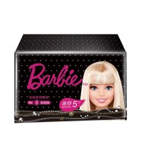 芭比(Barbie) 抽纸 经典倍韧系列 三层40抽5包大规格(长幅) 母婴适用 卫生纸