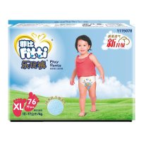 菲比 乐玩裤（拉拉裤）电商彩箱装加大号XL76片【12-17KG以上】