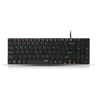 雷柏（Rapoo）N7200 USB有线轻薄键盘 黑色