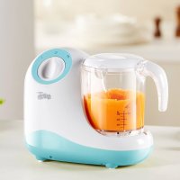 喔喔牛辅食机 儿童辅食料理制作 蒸煮暖奶消毒一体机TB-1102 蓝色