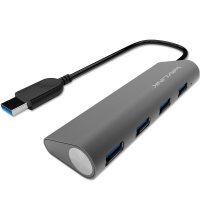 睿因(WAVLINK)WL-UH3048 接口USB3.0扩展器分线器 四口HUB集线器一拖四高速转换器