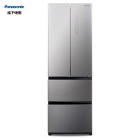 松下(Panasonic)NR-D380TG-S 380升 银离子抗菌变频节能风冷无霜 多开门家用法式多门电冰箱 尊雅银