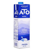 ATO艾多 超高温灭菌全脂纯牛奶1L*6盒装 西班牙进口