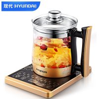 现代（HYUNDAI）QC-1890 黑金多功能养生壶电热水壶煎药壶中药壶煮茶壶玻璃水壶1.8升