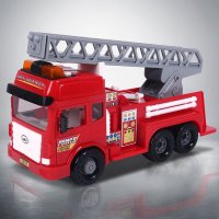 乐飞（LEFEI）音乐特种车系列 9885消防云梯车 大号惯性升降灭火救火车益智模型 男孩玩具汽车3-6岁
