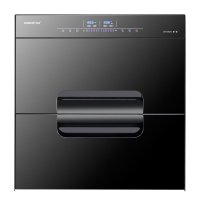 万喜ZTD-100A2消毒柜 液晶动态显示 食品级柜内材料 上下分层设计