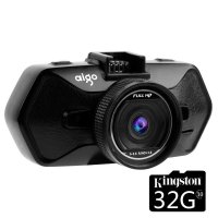 爱国者（aigo） D66行车记录仪 高清夜视1296P大广角安霸A7芯片 停车监控 标配+32GTF卡套餐
