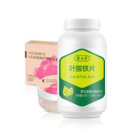 【苏宁自营】养生堂牌叶酸铁片90片 红润气色 送面膜