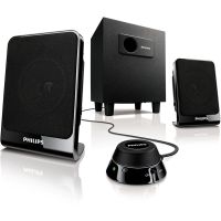 Philips/ 飞利浦 电脑音箱2.1多媒体低音炮木质小音响