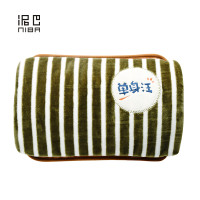 家博士出品泥巴充电式热水袋暖水袋暖手宝暖宝注水电暖宝 水电分离暖水袋NB530 橄榄绿白纹单身汪