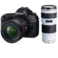 佳能(Canon) EOS 5D4（24-70F4+70-200F4） 数码单反相机 双镜头套装 约3040万像素