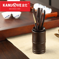 KAMJOVE/金灶 黑檀木茶道六君子套装 茶道茶夹杯夹 功夫茶具配件KP-8