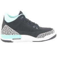 Nike Air Jordan 3 乔3 AJ3 蒂芙尼 441140-045 黑蓝色 40码