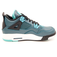 耐克女鞋AIR JORDAN 4 AJ4 GS湖水绿篮球鞋气垫高帮705330-330 湖水绿 37码