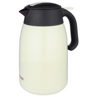 虎牌(tiger)保温壶保冷壶 PWM-A16C 便携式热水具水瓶魔法瓶1600ml 不锈钢 真空咖啡暖热水壶 CA白色 白色