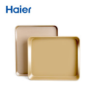 海尔（Haier） 金色多用深浅烤箱烤盘一套2个 优质碳钢华福涂层不沾油