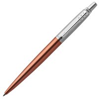 派克PARKER 签字笔 Jotter乔特切尔西橙白夹凝胶水笔 中性笔 学生办公通用日常书写原子笔0.55mm黑笔芯 乔特切尔西橙白夹凝胶水笔