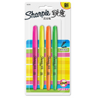 Sharpie 锐意荧光笔窄斜笔头四色吸塑卡片装 4CT 四色混合装