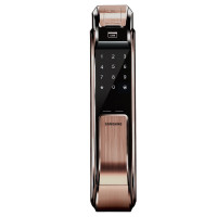 耶鲁(SAMSUNG)指纹锁 密码磁卡锁智能防盗门锁电子锁SHS-DP718（流光银）