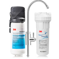 3M厨下式家用直饮净水器 DWS 2000 CN型净水机+原装替换滤芯 2年套装