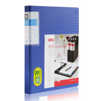 得力(deli)5779名片册500枚 A4名片本 大容量名片夹 名片簿 会员卡册 集卡册 收纳册 办公用品 名片册/夹 颜色随机
