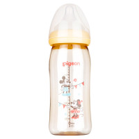贝亲Disney宽口径PPSU奶瓶240ml配M奶嘴（米奇-派对）AA162