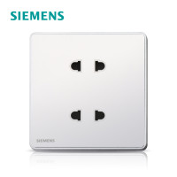 西门子（SIEMENS）开关插座 睿致钛银系列四孔插座5UB81123NC02 睿致银 四孔插座