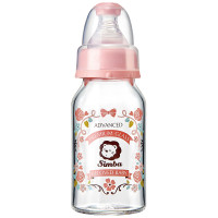 小狮王辛巴（Simba）萝蔓晶钻标准玻璃小奶瓶120ml （艳阳）S69142