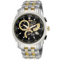 西铁城(CITIZEN)手表 光动能万年历系列不锈钢间金配色男表BL8005-77E