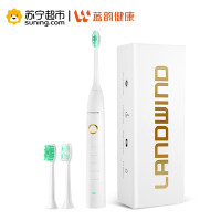 蓝韵 电动牙刷成人家用震动充电式 自动儿童软毛超声波牙刷情侣款 白色
