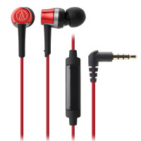 Audio Technica/铁三角 ATH-CKR30iS 红色 手机通话线控带麦入耳式耳机