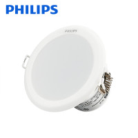 飞利浦(PHILIPS)led筒灯2.5寸开孔7.5-8公分3.5W洞灯嵌入式天花灯防雾灯现代简约客厅餐厅 闪灵2.5寸 白色3.5W【6500K/白光】