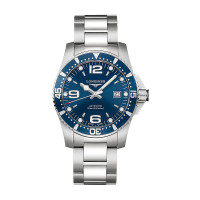 浪琴Longines-康卡斯系列 L3.742.4.96.6 自动机械男表 蓝色表盘