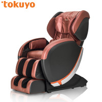 督洋（Tokuyo） 按摩椅 TC-677 SL型导轨 家用零空间零重力 太空舱 深红色皮质按摩椅 支持脚底按摩