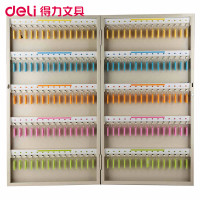 得力(deli)9327钥匙管理箱 150位米黄(只)金属钥匙柜 壁挂式汽车钥匙管理 匙锁收纳盒 宾馆仓库钥匙箱 标志牌
