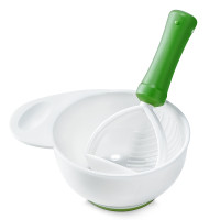 纽因贝(NEWYERBAY) 辅食研磨碗套装 婴儿食物研磨碗 宝宝辅食工具 辅食研磨(2件套 绿色款)