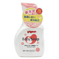 日本原装 贝亲婴儿洗发沐浴二合一泡沫型宝宝儿童沐浴露乳花香型 舒缓 保湿 500ml