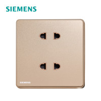 西门子（SIEMENS）开关插座 睿致玫瑰金系列四孔电源插座5UB81123NC04 玫瑰金 四孔插座